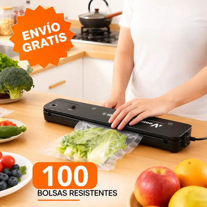 Maquina selladora al vacío + 100 bolsas listas para usar