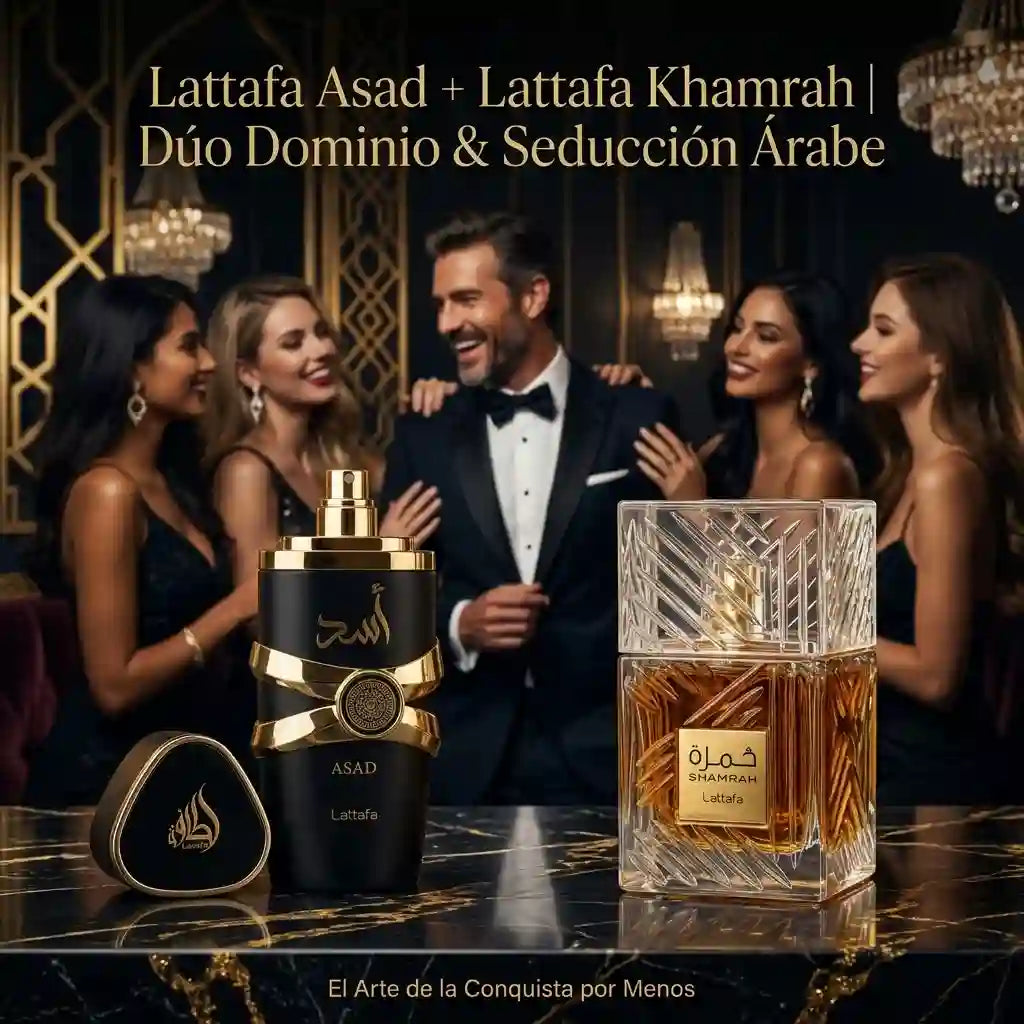 Lattafa Asad + Lattafa Khamrah | Promoción aromas árabes de larga duración