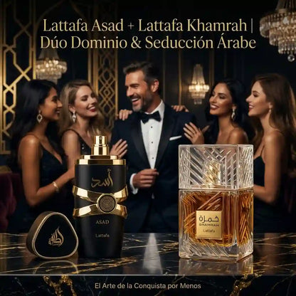 Lattafa Asad + Lattafa Khamrah | Promoción aromas árabes de larga duración