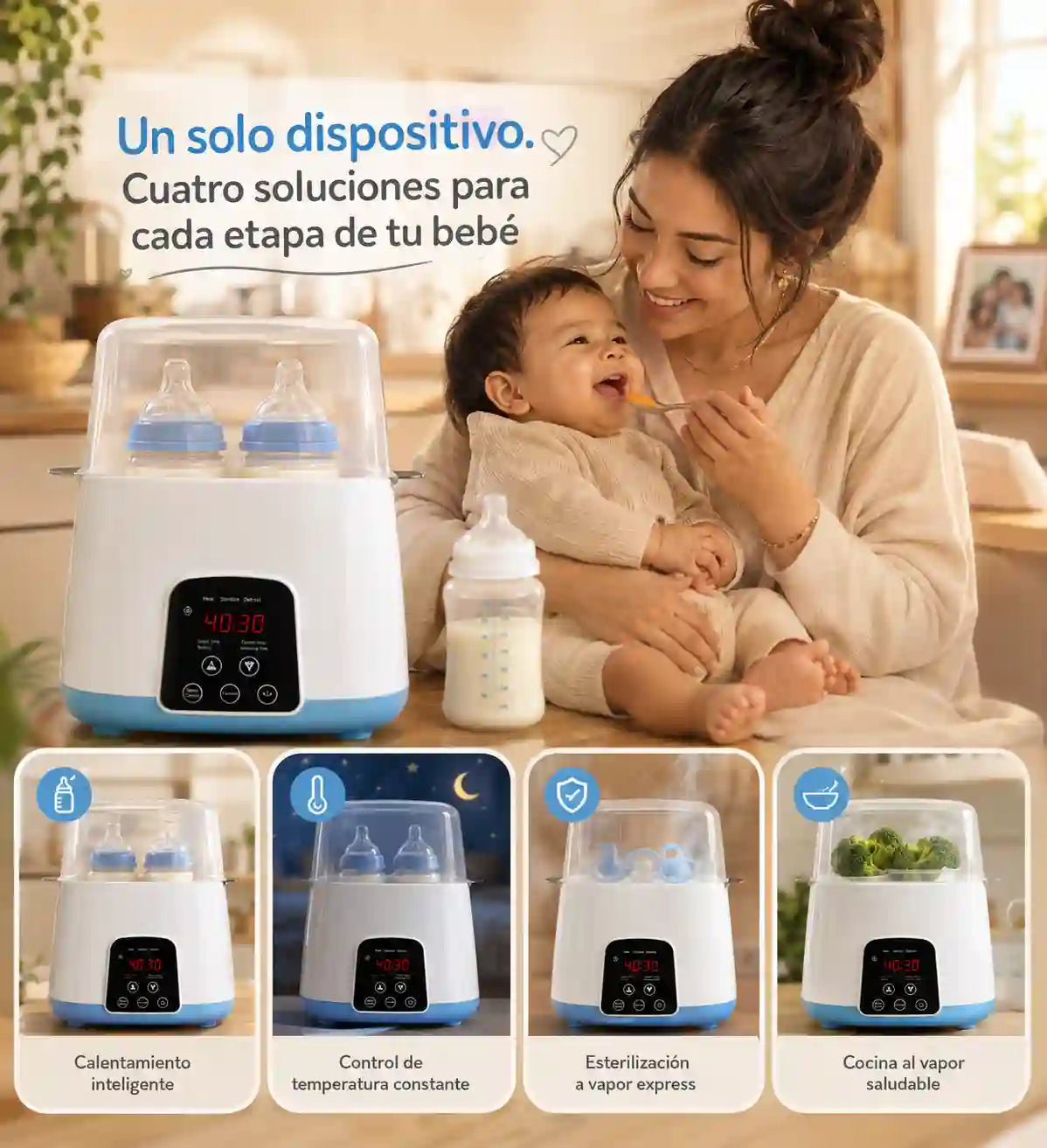 TeteroListo™ | Estación de alimentación nocturna para tu bebé