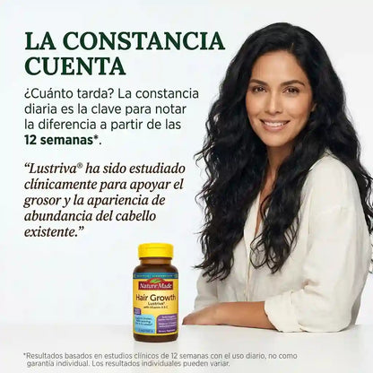 Cápsulas blandas para el crecimiento del cabello |Nature Made