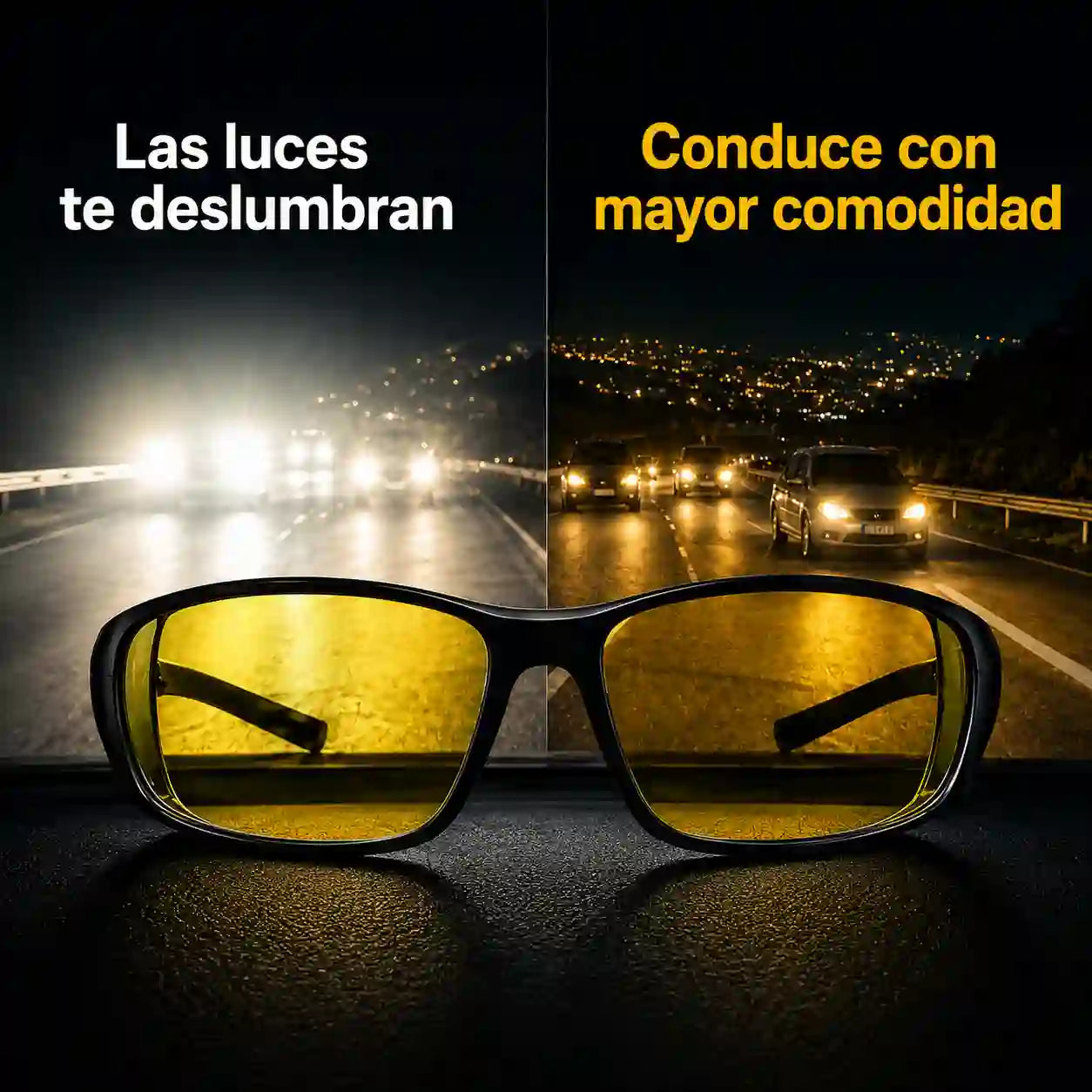 Gafas de conducción nocturna anti deslumbramiento