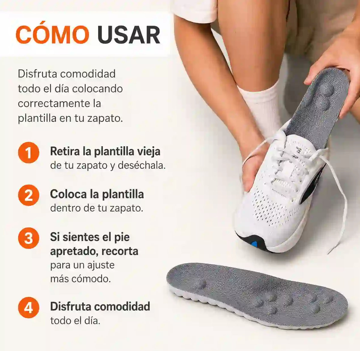 Amortigua Cada Paso, Reduce el Dolor y Cansancio de tus Pies | Plantillas Antifatiga para Estar de Pie